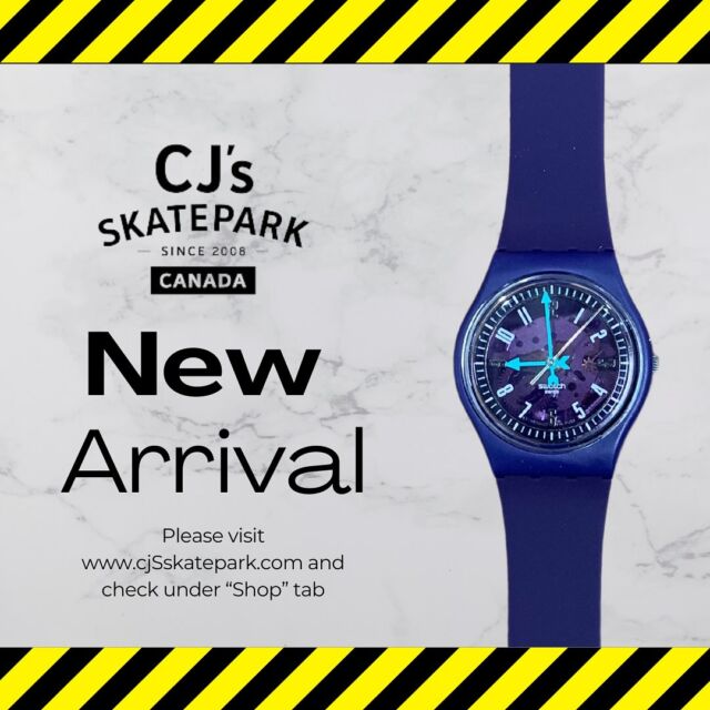 📣New Arrivals 
👉🏻Swatch Photonic Purple
➡️Available now in-store and online on our website www.cjsskatepark.com check under “shop” tab
 @swatchcanada 

#cjsskatepark
#shopnow
#skaters
#skateparks
#skateboarders
#scooterist
#swatch