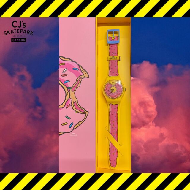 📣New Arrivals
👉🏻Swatch Simpsons Seconds of Sweetness Watch
@swatchcanada 
➡️To shop please visit our website www.cjsskatepark.comand check under “shop” tab or “shop in- store”. 

#cjsskatepark
#shopnow
#skaters
#skateparks
#skateboarders
#scooterist
#swatch