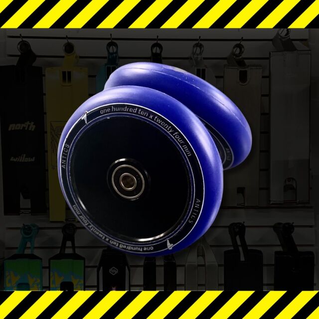 📣New to the collection
👉🏻Antics Eclipse Hollow Core Wheels Blue
Size: 110x24 mm
➡️To shop please visit our website www.cjsskatepark.comand check under “shop” tab or “shop in- store”. 
@anticspro 
#cjsskatepark
#shopnow
#skaters
#skateparks
#skateboarders
#scooterist
#antics
#anticsscooters
