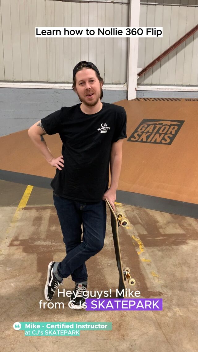 🚀 Unlock the Nollie 360 Flip with Mike! 🛹🔥 

This trick is no joke! 💥 But with Mike's expert tips, you’ll be flipping like a pro in no time.

Think you’re up for the challenge? Watch, learn, and tag someone who’s ready to level up their skate game! 🙌

#CJsTips #Nollie360Flip #LearnToSkate #CJsSKATEPARK #TipsandTricks