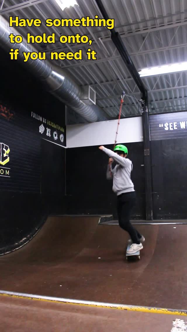 Sometimes, you just need something to hold to drop in

At CJ’s SKATEPARK, the learning curve for drop-ins is made easier with our zip-line training room, allowing you to grab onto a rope for stability while you learn how to drop-in.

#cjsskatepark #skateboarding #adultswim