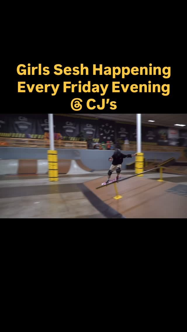 First Girls Sesh happened here at CJ’s on Friday Evening. Here’s a few shots of what went down. The gals were ripping! 🛹

Girls Sesh happening every Friday from 6pm - 10pm. 

#CJsSkatePark
#CJsSkateShop